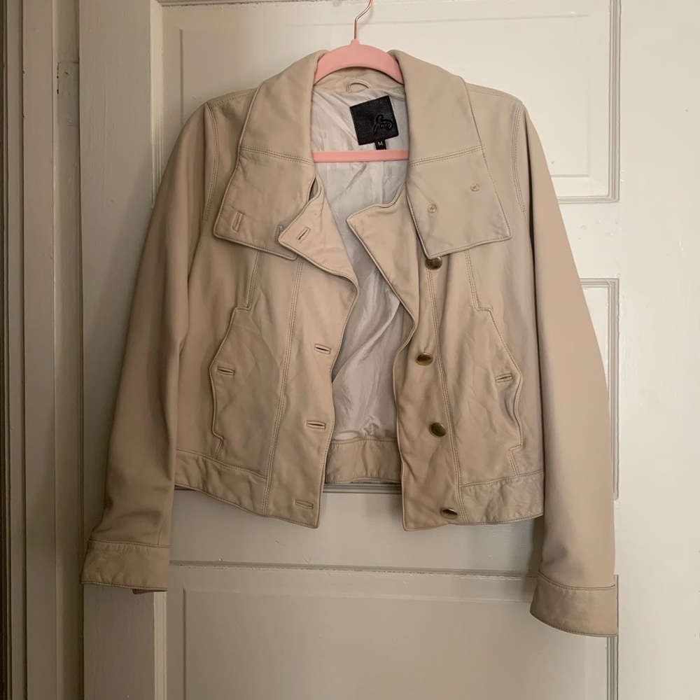 Joie tan leather jacket